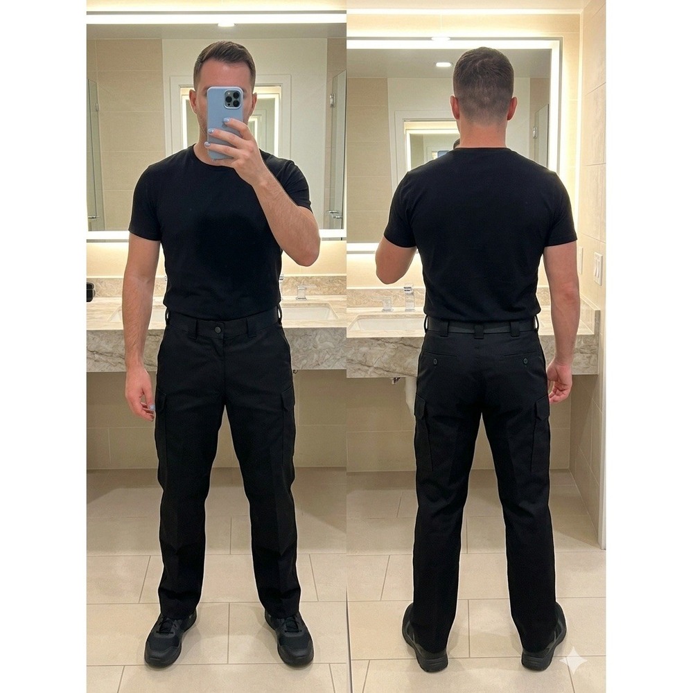 5.11 Tactical Taclite Pro Pants Men 36x32 Black Cargo Ripstop Work Utility 74273
